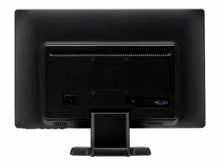 Rear view of the HP LV1911 monitor highlighting input ports and connection options