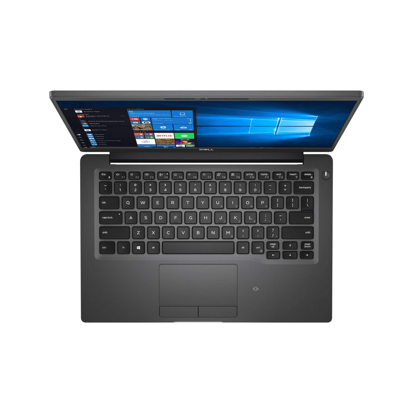 Close-up of the keyboard and touchpad highlighting the layout and premium build quality