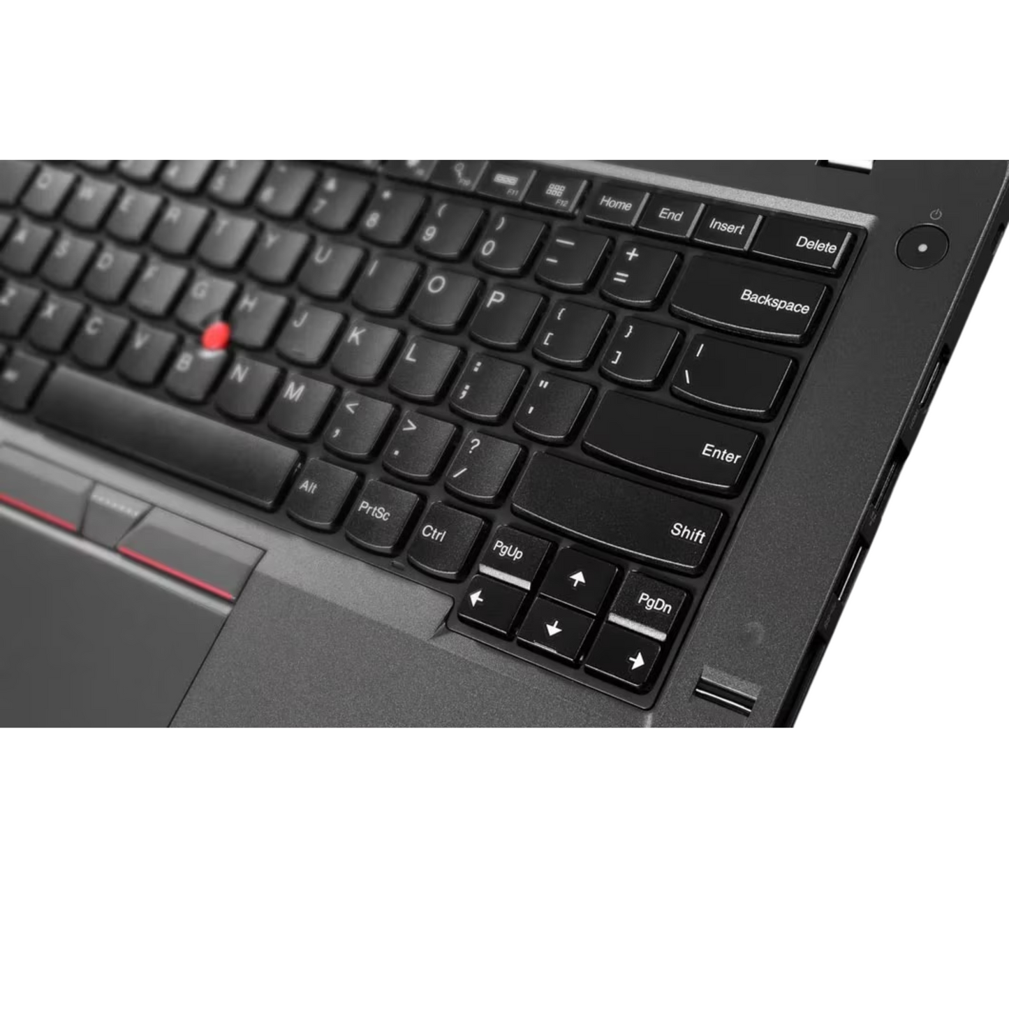 Close-up of the keyboard