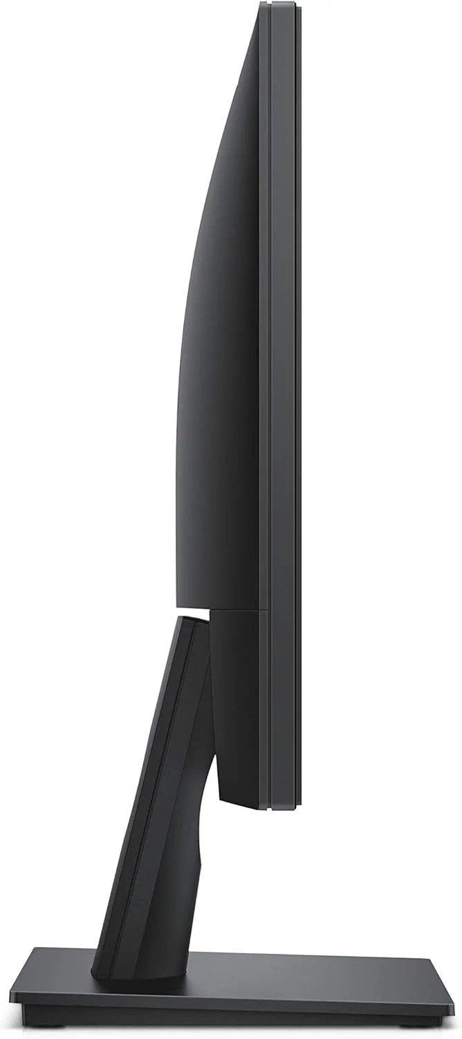 Left side perspective highlighting the monitor’s slim profile and thin edge design