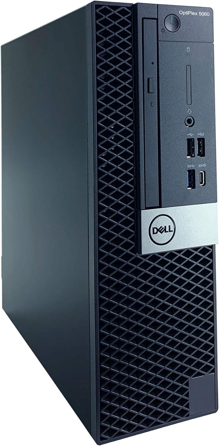 Left side view of the Dell OptiPlex 5060 Desktop highlighting the side panel and design features