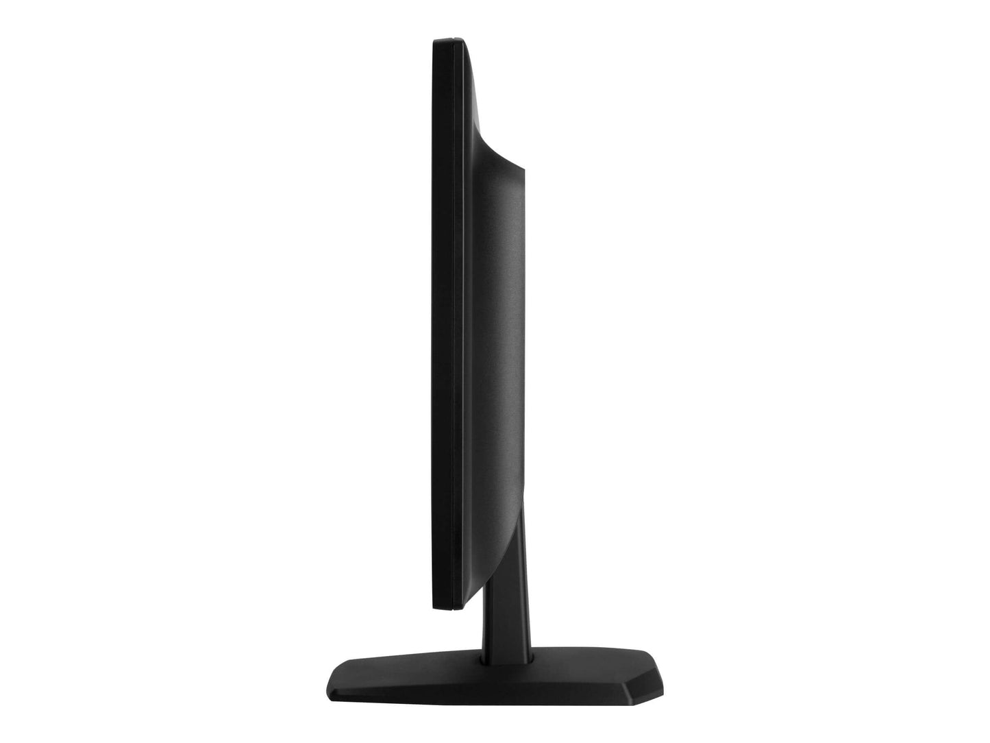 Refurbished HP V193 18.5-inch monitor side view highlighting ultra-slim profile and modern design