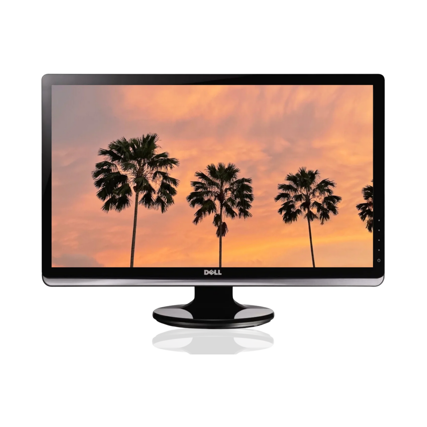 Front view of the Dell ST2220M 21.5-inch Full HD LED monitor displaying the widescreen LCD screen with the Dell logo on the bezel