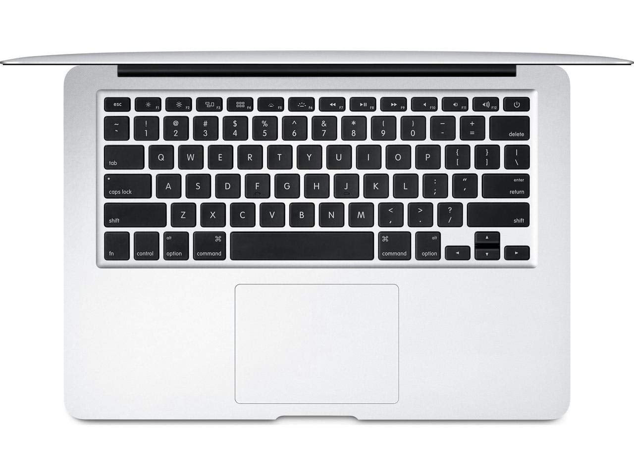 Keyboard view of Apple MacBook Air 13" refurbished laptop