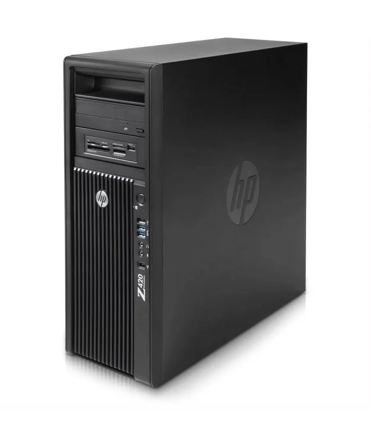 Right Side angle of the HP Z420 highlighting its professional tower design and ventilation features