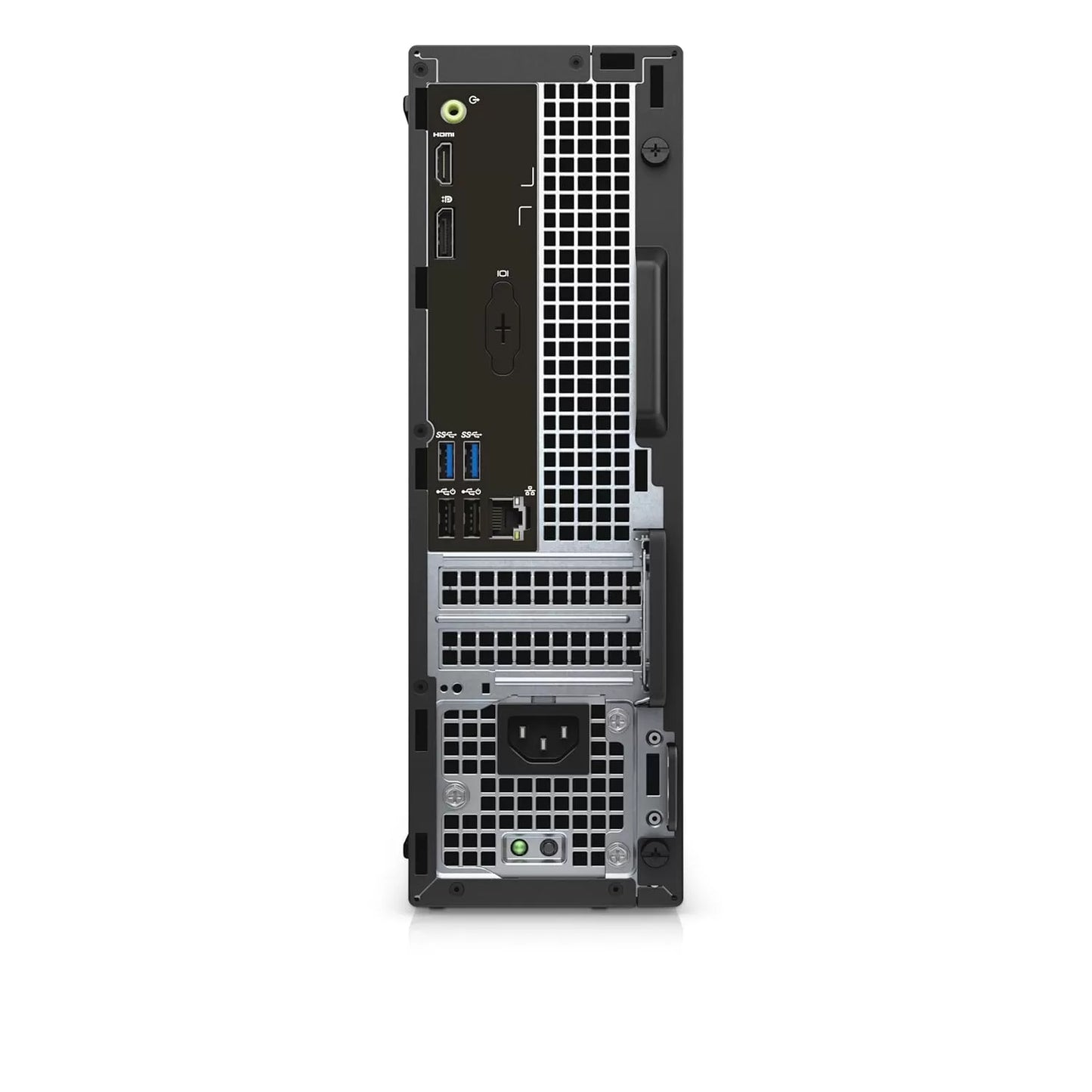 Close-up of ports on Dell OptiPlex 3050 SFF refurbished PC – available in Hyderabad at Laptomart