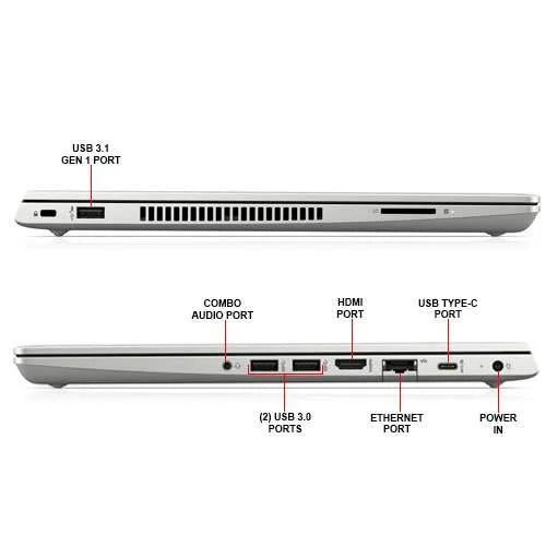 Refurbished HP ProBook 440 G6 all side ports