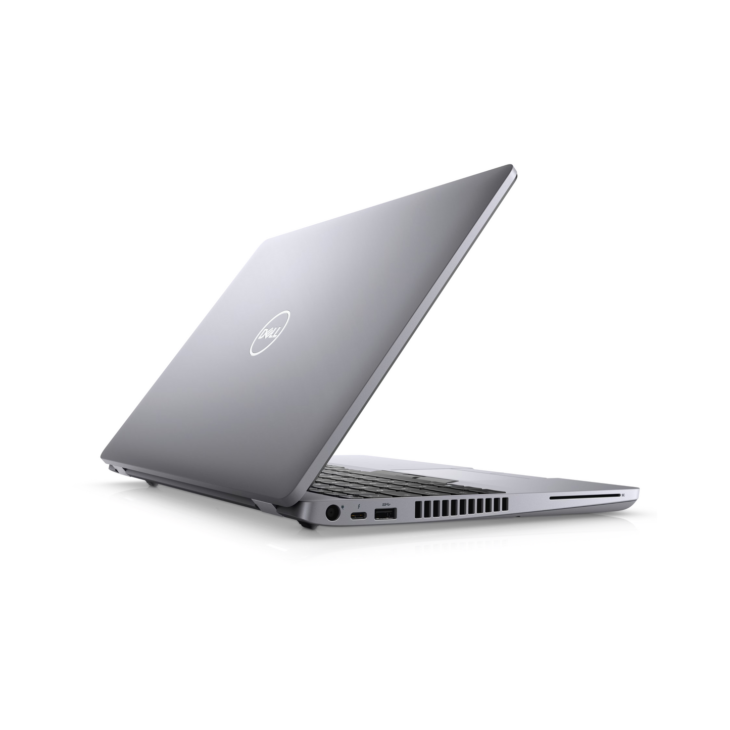 Angled open view of Dell 5510 i7 10th Gen refurbished laptop – available across India at Laptomart