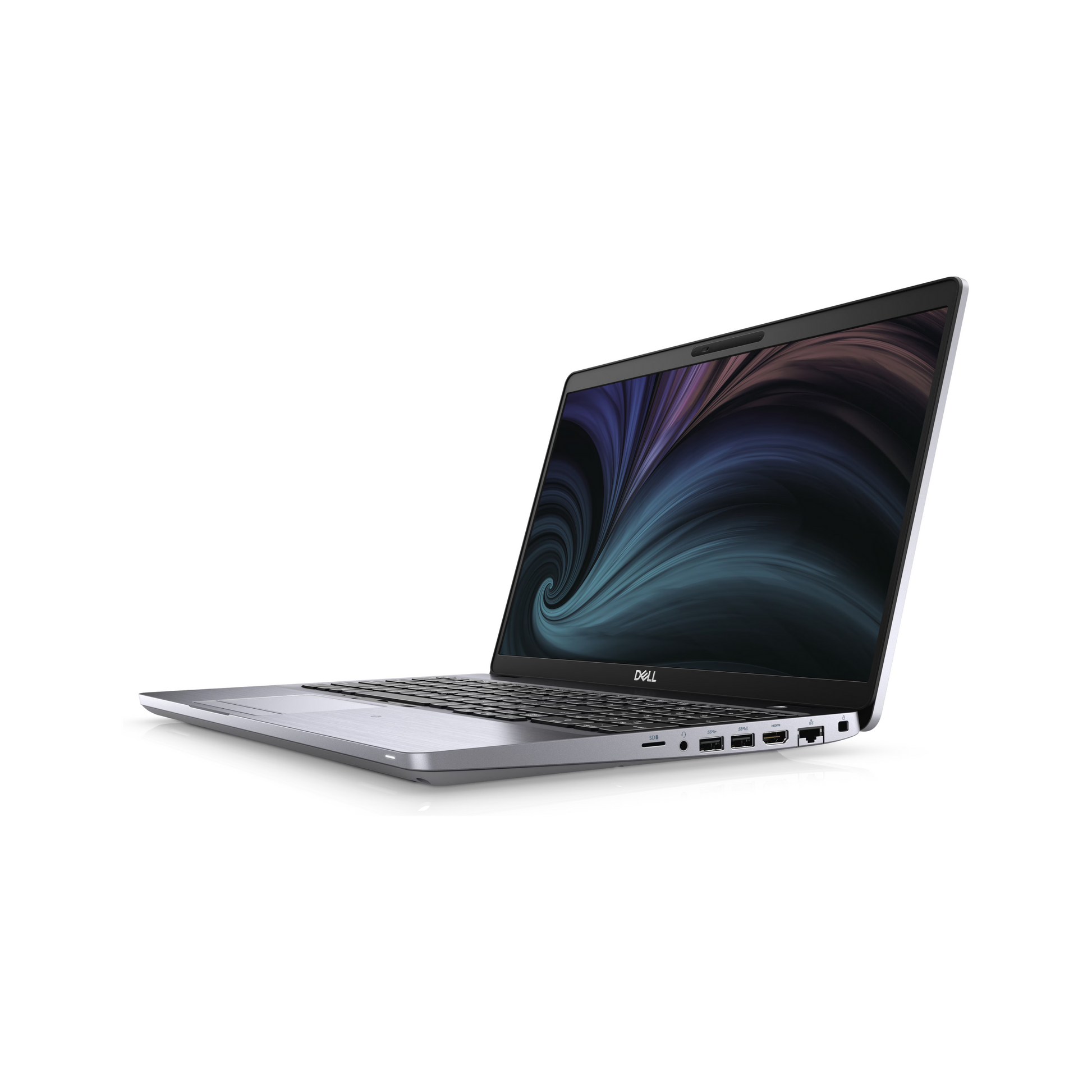 Side profile of refurbished Dell 5510 i7 10th Gen laptop – available in Hyderabad at Laptomart