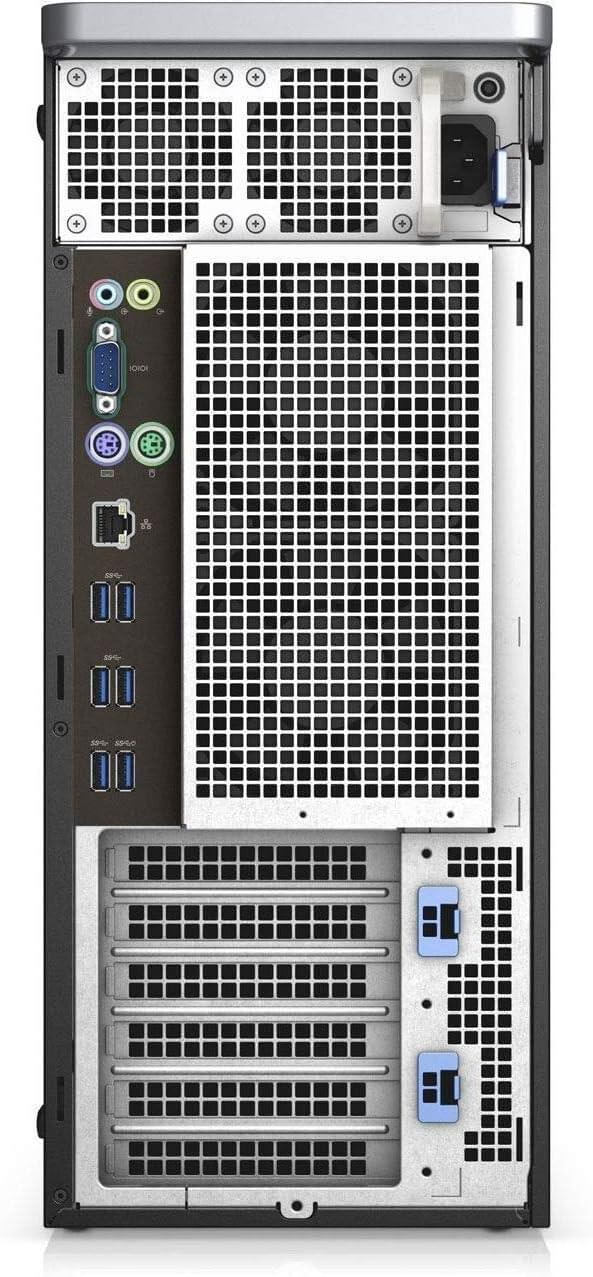 Refurbished Dell T5820 Xeon W2145 back view showing all ports and layout – available in India – Laptomart