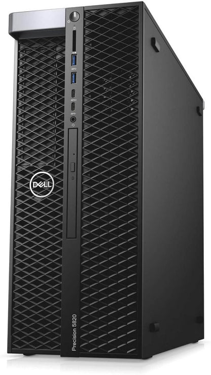 Side view  of refurbished Dell T5820 Xeon W2145 workstation