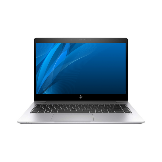 Refurbished HP EliteBook 840 G5 front view with Intel Core i7 8th Gen – available across India at Laptomart