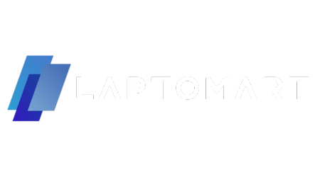 Laptomart logo with left-side icon and right-side text. Representing a trusted brand for high-quality refurbished laptops and electronics in India.