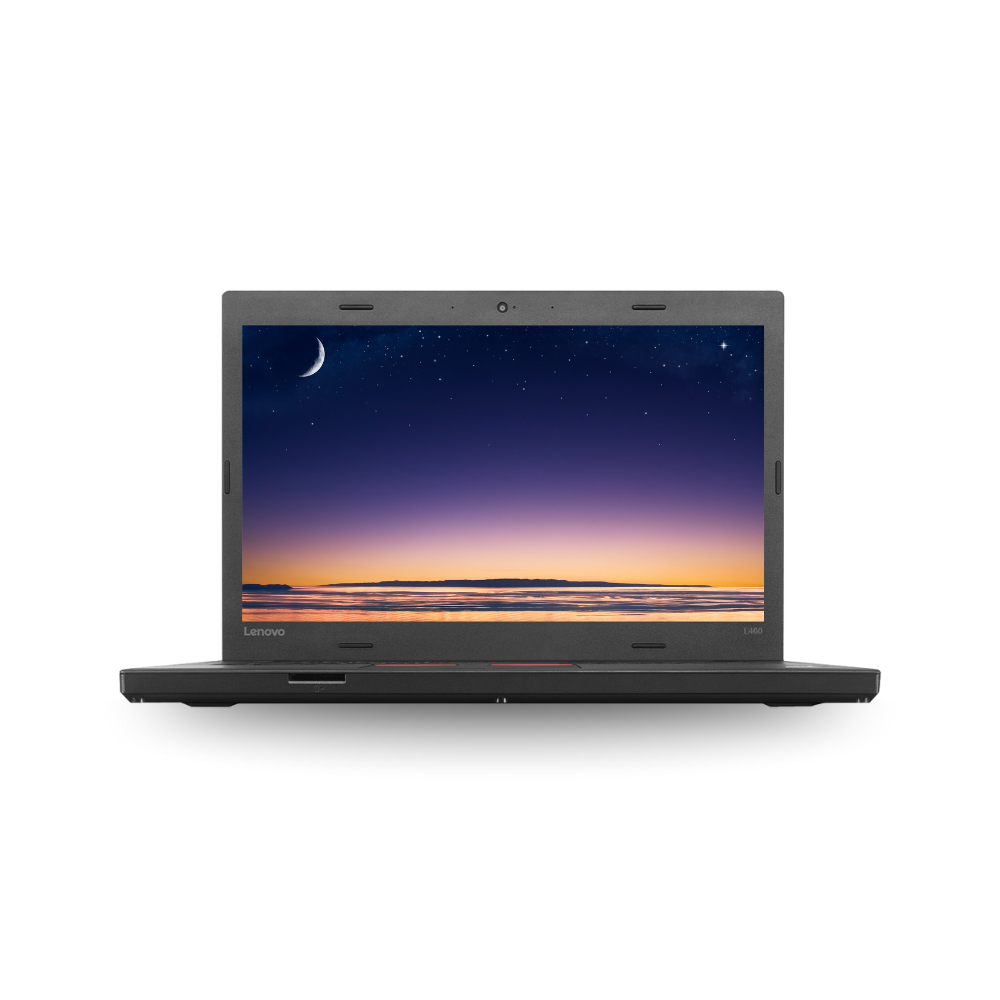 Refurbished Lenovo ThinkPad L460 front view laptop with Intel i5 6th Gen