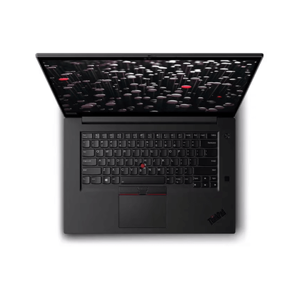 Top Open view of refurbished Lenovo ThinkPad P1 with slim design – available in india at Laptomart