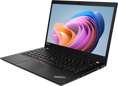 Lenovo ThinkPad T14 Refurbished Laptop – Left Side View Showing Ports and Design