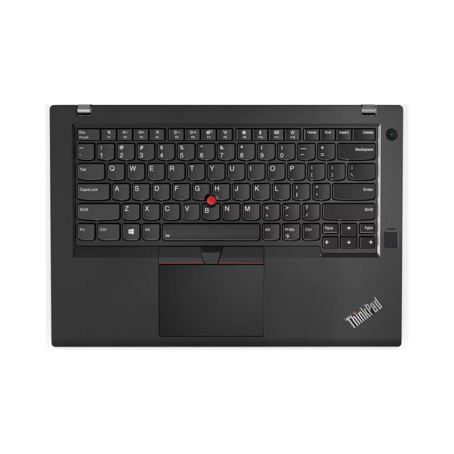ThinkPad T470 refurbished laptop fully opened, highlighting its ergonomic keyboard layout and full-sized keys, available in Hyderabad, India